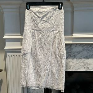 Strapless White Dress